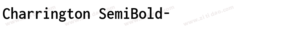 Charrington SemiBold字体转换